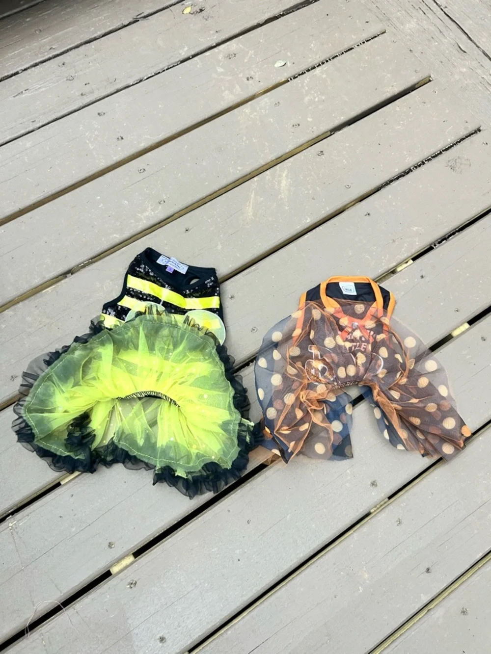 Puppy Halloween Bumblebee Pup & Little Boo Halloween Tutu Dress Medium 13-20lbs
